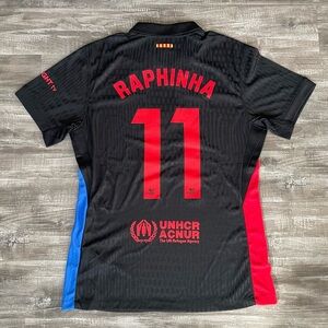 FC Barcelona 2024/25 Away Jersey #11 Raphinha Size L